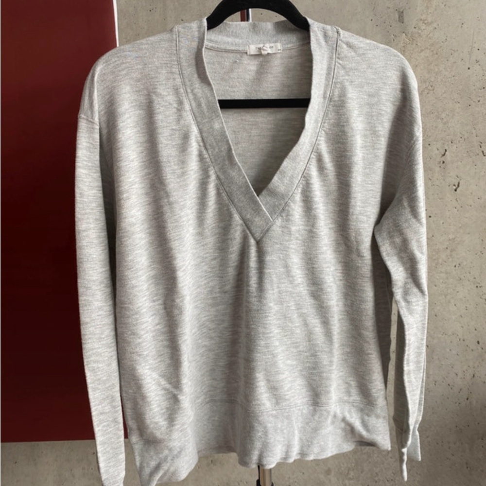Rag & Bone Gray V-Neck